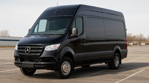 Exterior of Euless Party Bus Company's 14 Passenger Sprinter Limousine in Euless