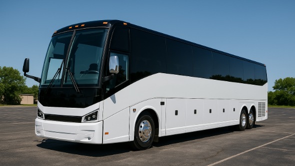 Exterior of Allen Party Bus Company's 50 Passenger Party Bus in Allen