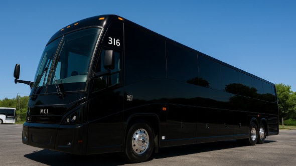 Exterior of Euless Party Bus Company's 50 Passenger Party Bus in Euless
