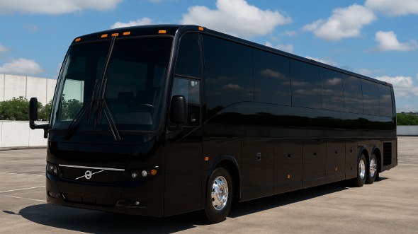 Exterior of Keller Party Bus Company's 50 Passenger Party Bus in Keller