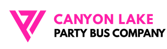 canyon lake party bus company logo
