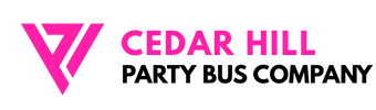 cedar hill party bus company logo