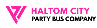 haltom city party bus company logo