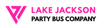 lake jackson party bus company logo