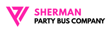 sherman party bus company logo