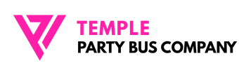 temple party bus company logo