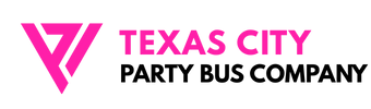 texas city party bus company logo