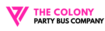 the colony party bus company logo